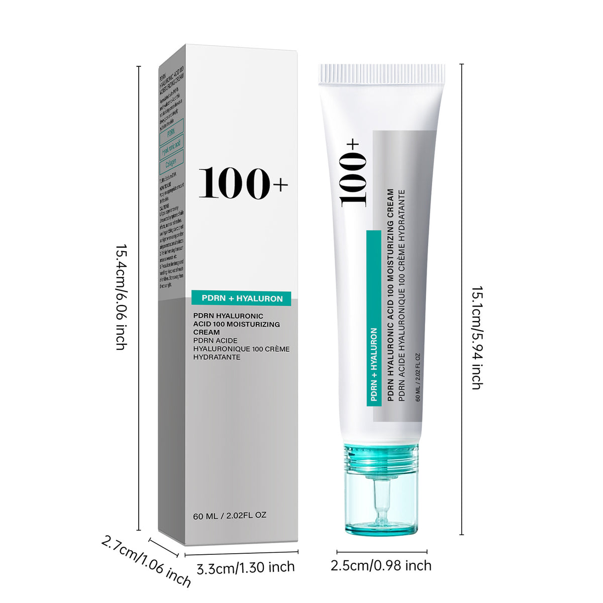 PDRN Hyaluronic Acid Moisturizing Cream — Deep Hydration & Glow-Boosting Facial Cream with Sodium DNA, Collagen & Adenosine