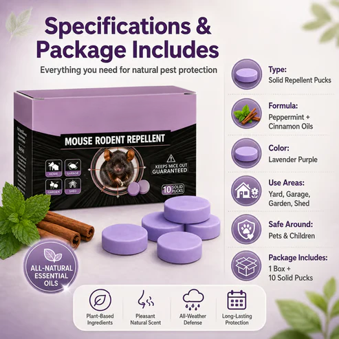 12-Pack Rodent Repellent Balls for Home Kitchen Effective Pest Control Solution