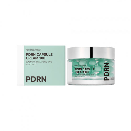 PDRN Capsule Cream 100 — Elasticity & Balancing Facial Moisturizer with 100,000ppm Sodium DNA, Ceramide NP & Hyaluronic Acid