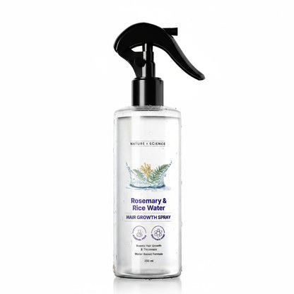 Rosemary & Rice Water Hair Spray- 200ml Natural Soft Hair Nourishing Hair