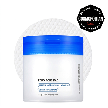 Zero Pore Pads (AHA + BHA) | Korean No.1 Viral Toner Pads