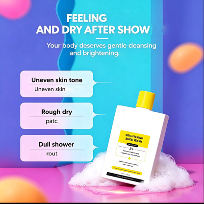 Brightening Body Wash with Vitamin C & Glycolic Acid - 8fl oz | Helps even out skin tone