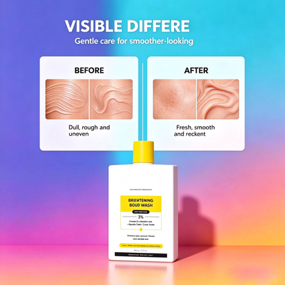Brightening Body Wash with Vitamin C & Glycolic Acid - 8fl oz | Helps even out skin tone