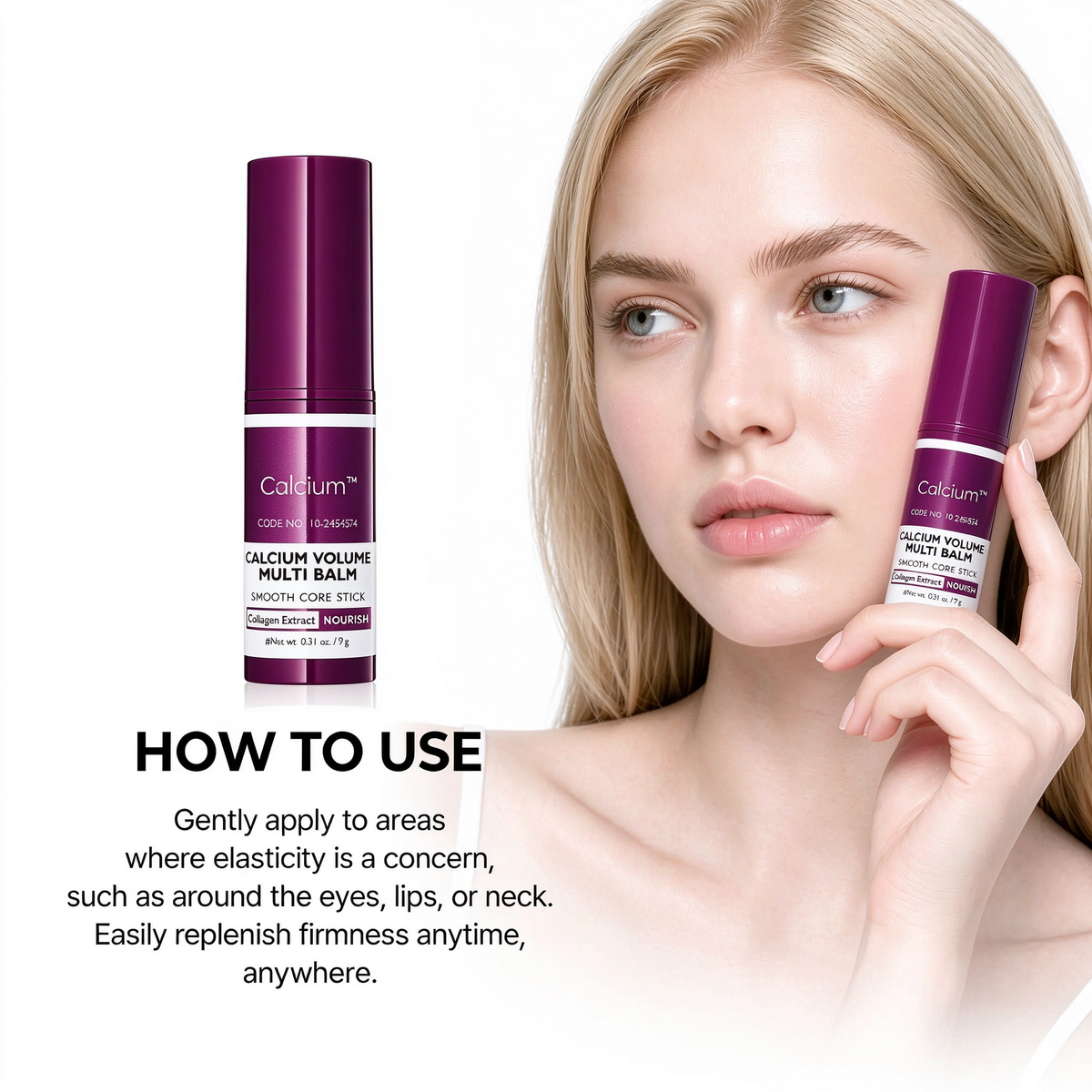 Calcium Multi Balm Eye Care Routine Korean Skin Care Anti-aging Cosmetics Collagen Eye Stick 9g