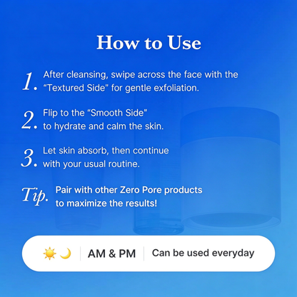 Zero Pore Pads (AHA + BHA) | Korean No.1 Viral Toner Pads
