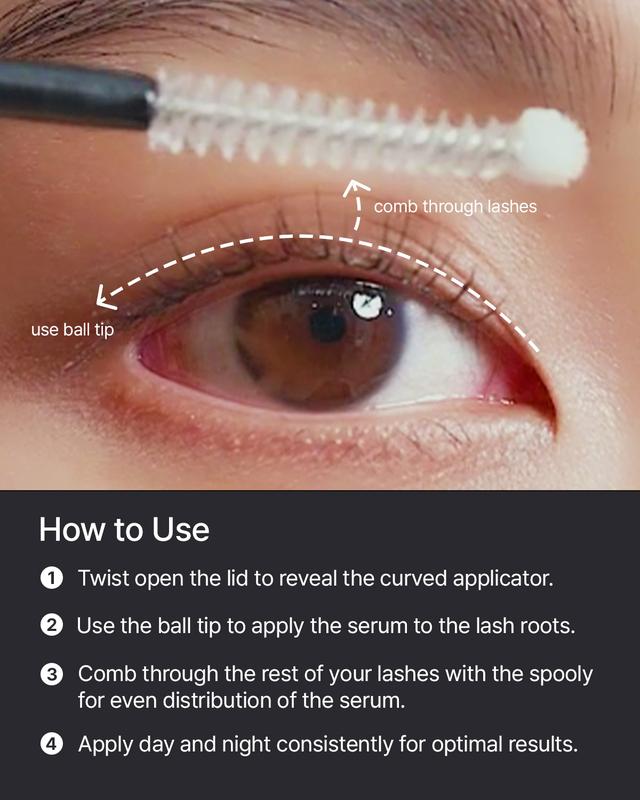 Essential Eyelash Growth Serum, Jumbo Size 0.5fl.oz - Safe & Gentle Lashes Care, Fuller, Thicker in 2 Weeks, Non-Prostaglandin, Hormone-free