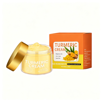 Turmeric Face Cream — Brightening & Moisturizing Facial Cream with Turmeric Root Extract, Tea Tree Oil & Niacinamide
