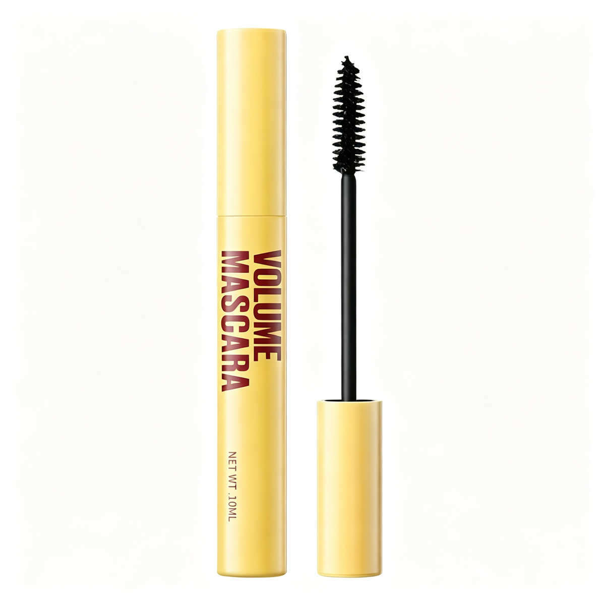 Waterproof Volume Mascara — Long-Lasting Lengthening & Curling Black Mascara with Silicone Brush, Smudge-Proof & Clump-Free