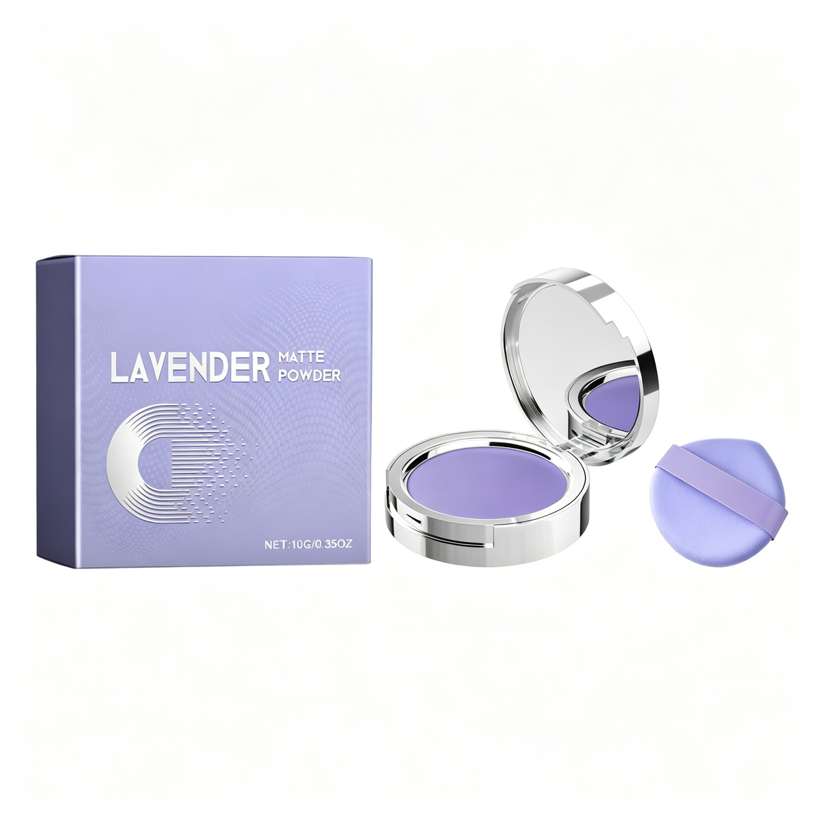 Lavender Matte Powder — Oil-Control Setting Powder with Lavender Extract, Centella Asiatica & Squalane — Long-Lasting Matte Finish